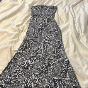 Strapless maxi dress